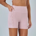 Bermuda Alto Giro Elástico Personalizado - Feminina ROSA