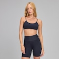 Top Alto Giro Eterno Liso Costas Decotada - Feminina PRETO