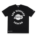 Camiseta New Era Regular Los Angeles Lakers NBA Masculina PRETO
