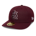 Bone New Era 59FIFTY Low Profile MLB Saint Louis Cardinals New Era Masculino VINHO