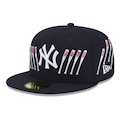 Bone New Era 59FIFTY New York Yankees Spike Lee Bats New Era Masculino AZUL