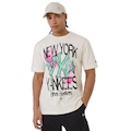 Camiseta New Era Regular New York Yankees Masculina OFF WHITE
