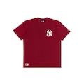 Camiseta New Era Regular New York Yankees MLB Masculina VERMELHO
