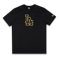 Camiseta New Era Lifestyle Los Angeles Dodgers MLB Masculina PRETO