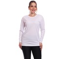 Camiseta ML Dry Lisa Proteção Solar Treino Feminina BRANCO