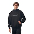 Blusão de Moletom Champion Active Tech Hoodie Raglan Outline - Masculina PRETO