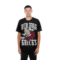 Camiseta New Era Regular New York Knicks Masculina PRETO