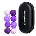 Kit Bolas Sensoriais Magnéticas Gold Sports Silicone com 8 Peças ROXO