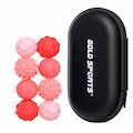 Kit Bolas Sensoriais Magnéticas Gold Sports Silicone com 8 Peças ROSA
