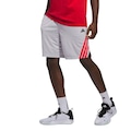 Shorts adidas Legends 3 Stripes 7 - Masculino CINZA CLA/VERMELHO