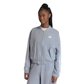 Jaqueta Feminina adidas Bomber CINZA/BRANCO