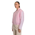 Jaqueta Feminina adidas Bomber Essentials 3 Stripes ROSA CLA/BRANCO