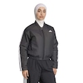 Jaqueta Feminina adidas Essentials 3 Stripes Bomber PRETO/BRANCO
