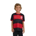 Camiseta do Flamengo Emoção Braziline - Infantil PRETO/VERMELHO