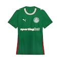 Camiseta do Palmeiras Torcedor I 26 Puma - Feminina VERDE/BRANCO