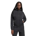 Blusão de Moletom Capuz Zíper adidas Z.N.E. adidas Feminino PRETO