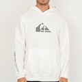 Moletom Quiksilver Canguru Comp Logo WT26 Masculino BRANCO