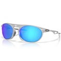 Óculos de Sol Unissex Oakley Neo Jacket Satin Chrome Prizm Sapphire CINZA
