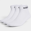 Kit Meias com 3 Pares adidas Linear Cano Médio BRANCO