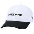 Boné Adulto Free Fire New Era Ajustável Fit Aba Curva BRANCO/PRETO