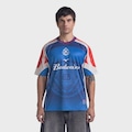 Camiseta Mizuno x Budweiser Legends United 26 Masculina AZUL