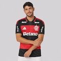 Camisa do Flamengo adidas Com Patrocínio 2026 - Masculina PRETO