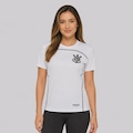 Camisa do Corinthians Fitness Dry Logo - Feminina BRANCO