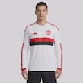 Camisa Manga Longa do Flamengo adidas II 2026 - Masculina BRANCO