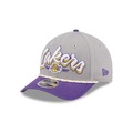 Bone New Era 9FORTY M-CROWN NBA Los Angeles Lakers Masculino CINZA