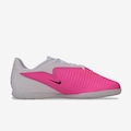 Chuteira de Futsal Infantil Nike Phantom 6 Club Low BRANCO/ROSA