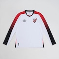 Camisa ML Umbro Cap Away 2026 Torcedor S/N Masculino BRANCO