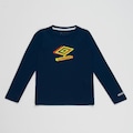 Camisa ML Umbro Basic UV Infantil AZUL