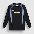 Camisa Umbro Panelled Ls Jersey Masculino PRETO
