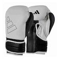 Luva de Boxe adidas em Couro Hybrid 500 V - Adulto BRANCO/PRETO