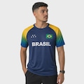 Camisa do Brasil Amazônica Braziline - Masculina MARINHO/VERDE/BRANCO