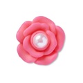 Jibbitz™ Flor Rosa Com Pérola Único - Unissex BRANCO