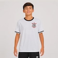 Camisa do Corinthians Lumina Braziline - Infantil BRANCO