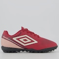 Chuteira Society Infantil Umbro Adamant Top Speed VERMELHO/VINHO