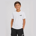 Camiseta Puma ESS Small No.1 Logo Relaxed - Infantil BRANCO