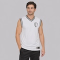 Camiseta Regata do Corinthians Basquete Helança  Coimbra - Masculina BRANCO
