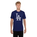 Camiseta New Era Regular Los Angeles Dodgers MLB Masculina AZUL