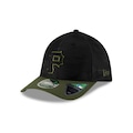 Boné New Era 39Thirty M-Crown Pittsburgh Pirates MLB Masculino PRETO