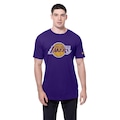 Camiseta New Era Regular Los Angeles Lakers NBA Masculina ROXO