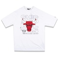 Camiseta New Era Regular Chicago Bulls NBA Masculina BRANCO