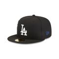 Boné New Era 59Fifty Los Angeles Dodgers MLB Neon Logo Masculino PRETO