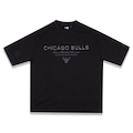 Camiseta New Era Regular Chicago Bulls NBA Masculina PRETO