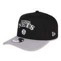 Boné New Era 9Forty A-FRAME Snapback Brooklyn Nets NBA Masculino PRETO