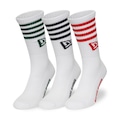 Meia New Era Cano Longo New Era Unissex BRANCO