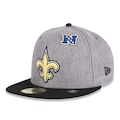 Boné New Era 59Fifty New Orleans Saints NFL Masculino PRETO