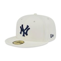 Boné New Era New Era 59Fifty New York Yankees Masculino OFF WHITE